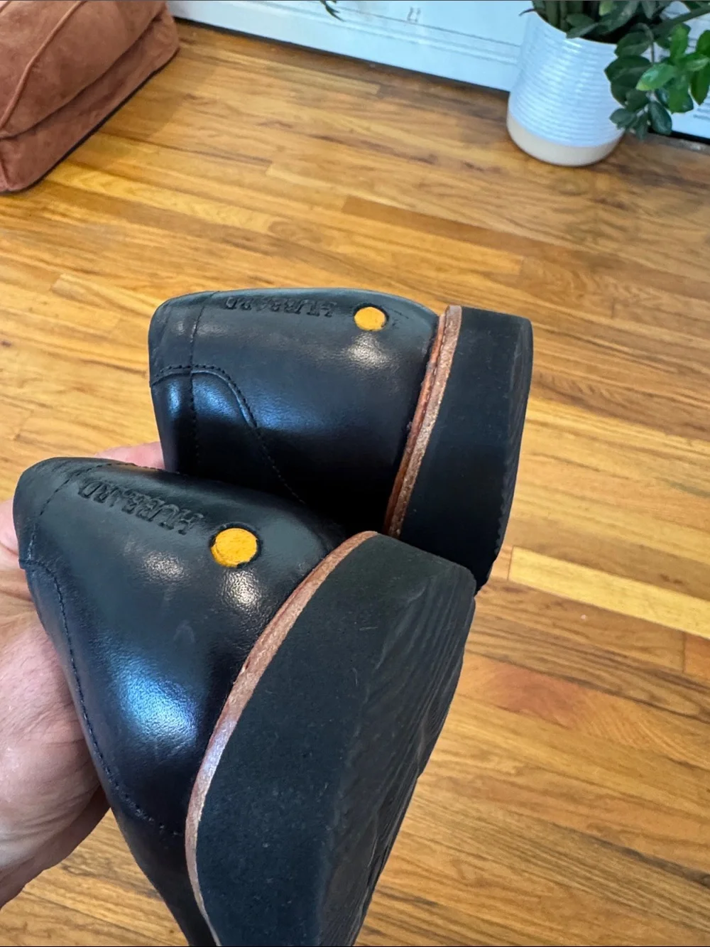 Samuel Hubbard Men's Black Leather Slip-On Dress Loafers